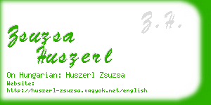 zsuzsa huszerl business card